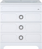 Misty Тумба под раковину Лейла 80 3 ящика белая